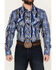 Image #3 - Rock & Roll Denim Men's Southwestern Striped Long Sleeve Pearl Snap Stretch Western Shirt, Blue, hi-res