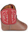 Image #2 - Justin Infant Boys' Baby Canter Western Boots - Broad Square Toe, Red, hi-res
