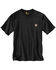 Carhartt Men's Loose Fit Heavyweight Logo Pocket Work T-Shirt - Big & Tall, Black, hi-res