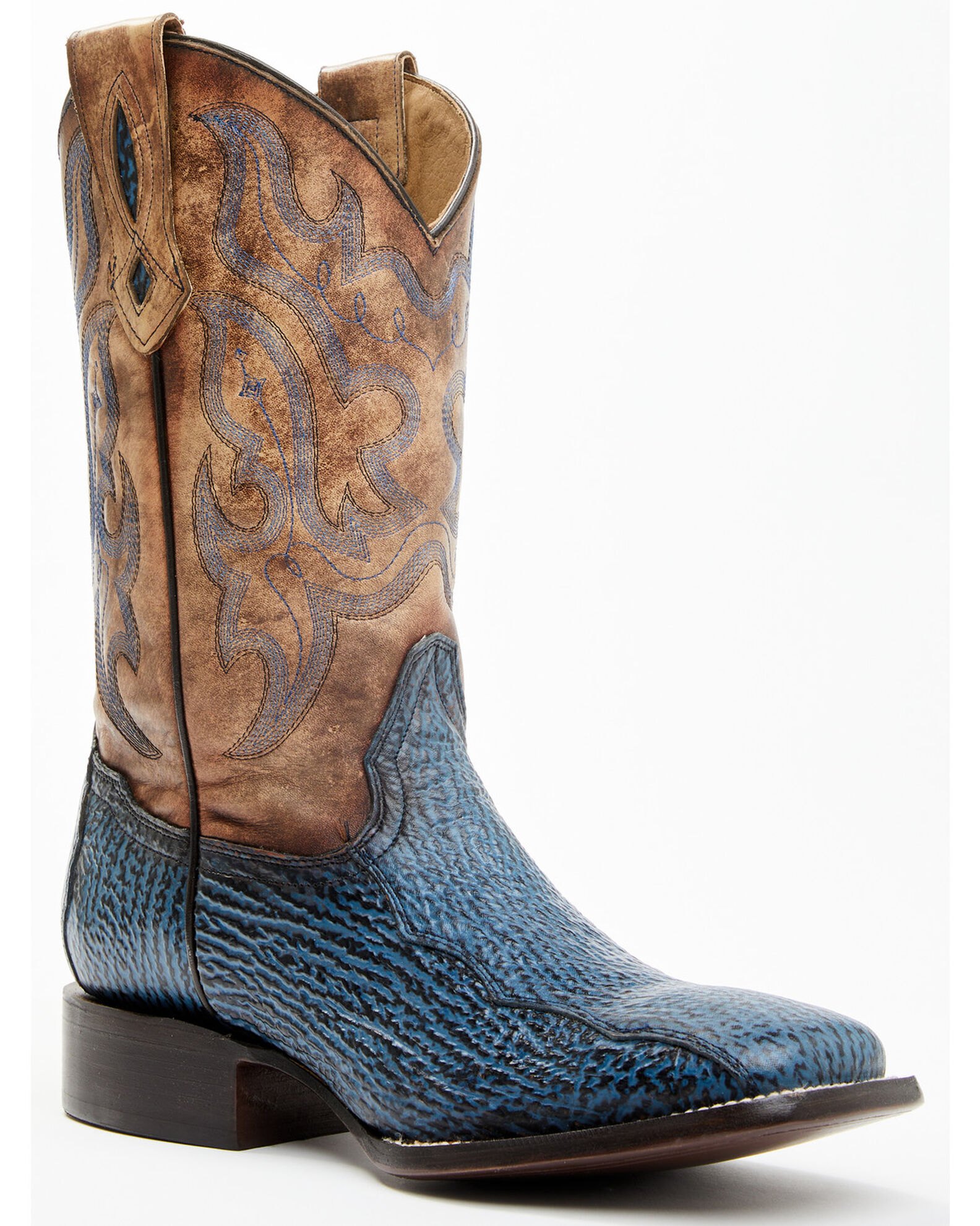 Cody James Men s Exotic Shark Western Boots Broad Square Toe Country Outfitter