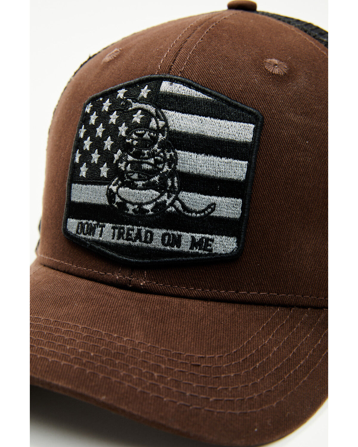 Image #2 - Cody James Men's Don't Tread On Me Ball Cap, Brown, hi-res