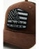 Image #2 - Cody James Men's Don't Tread On Me Ball Cap, Brown, hi-res