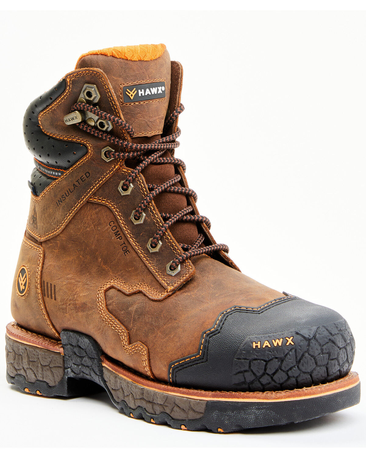 Image #1 - Hawx Men's Legion Sport Work Boots - Nano Composite Toe, Brown, hi-res