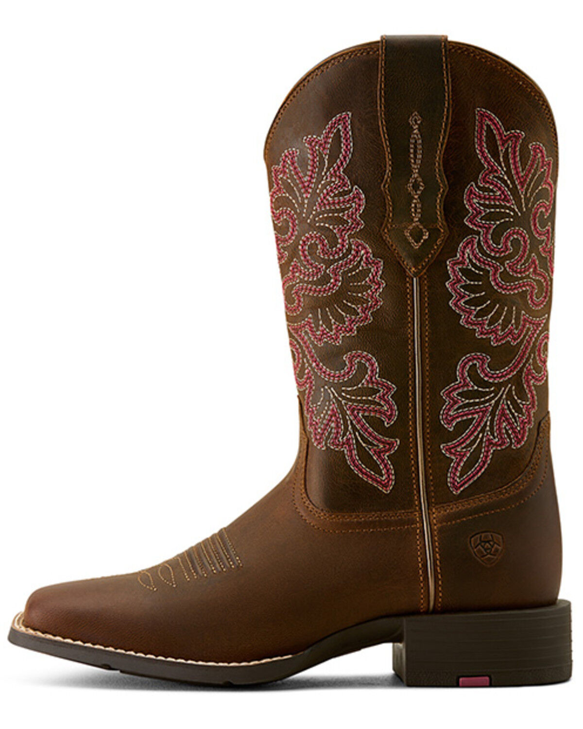 Image #2 - Ariat Women's Round Up StretchFit Western Boots - Broad Square Toe, Brown, hi-res