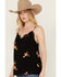 Image #2 - Wild Moss Women's Embroidered Cami, Black, hi-res