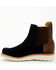 Image #3 - Horse Power Men's Marine Suede Chelsea Boots - Square Toe, Blue, hi-res