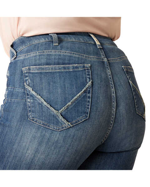 Image #4 - Ariat Women's Malaysia Dark Wash Perfect Rise Annie Stretch Bootcut Jeans - Plus , Dark Wash, hi-res