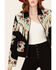 Double D Ranch Women's Cowgirl Queen Zip-Front Suede Jacket , Black, hi-res