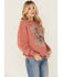 Image #2 - Rock & Roll Denim Women's Ride Em Cowboy Graphic Crewneck, Rust Copper, hi-res