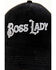 Image #2 - Idyllwind Women's Boss Lady Velvet Mesh Back Ball Cap, Black, hi-res