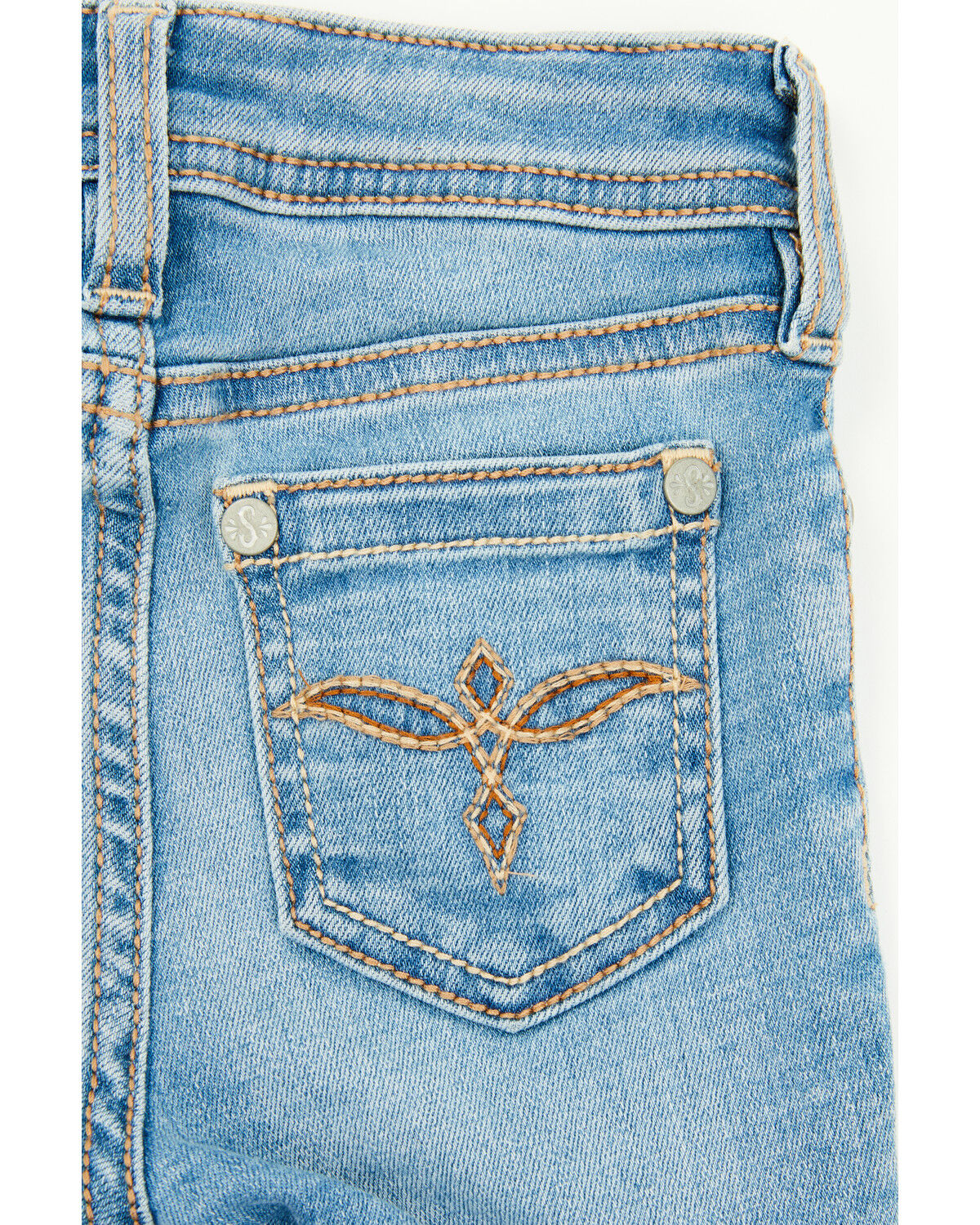 Image #4 - Shyanne Toddler Girls' Light Wash Shayla Bootcut Denim Jeans, Light Wash, hi-res