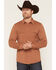 Image #1 - Cody James Men's Westley Solid Long Sleeve Button-Down Stretch Western Shirt, Bark, hi-res