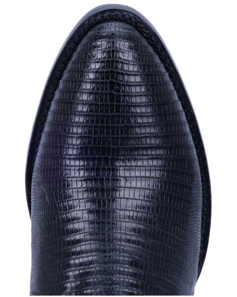 Image #6 - Dan Post Men's Winston Lizard Western Boots - Medium Toe, Black, hi-res