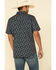 Moonshine Spirit Men's Excalibur Paisley Print Short Sleeve Western Shirt , Black, hi-res