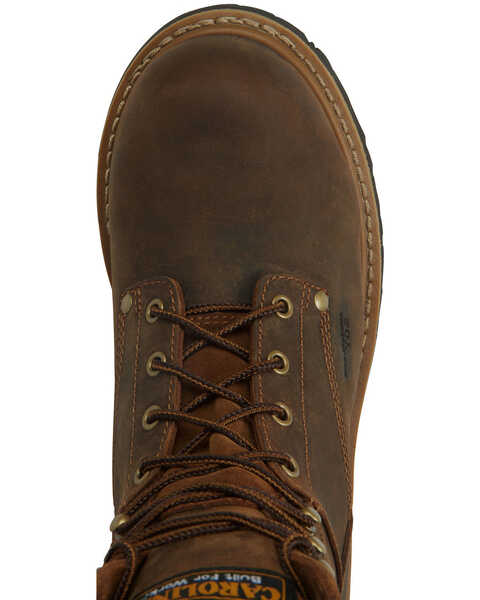 Image #5 - Carolina Men's Poplar Logger Boots - Composite Toe, Beige/khaki, hi-res
