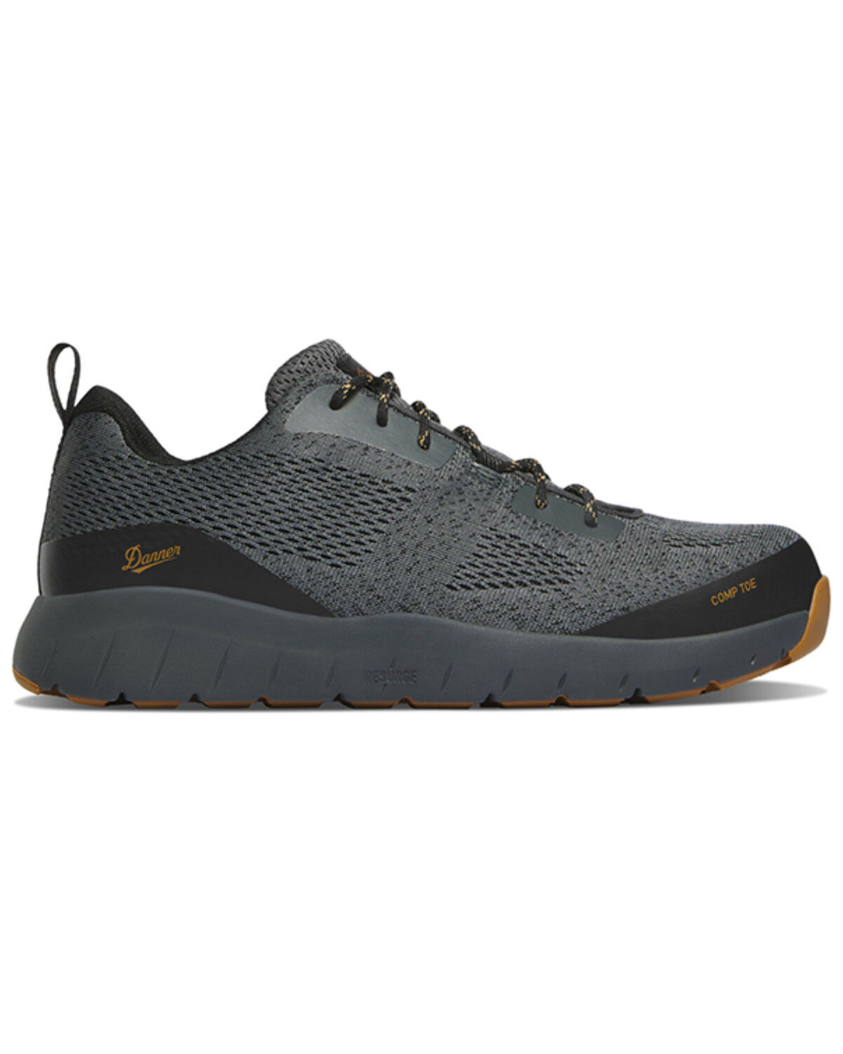 Image #2 - Danner Men's Run Time 3 Work Shoes - Composite Toe, Grey, hi-res