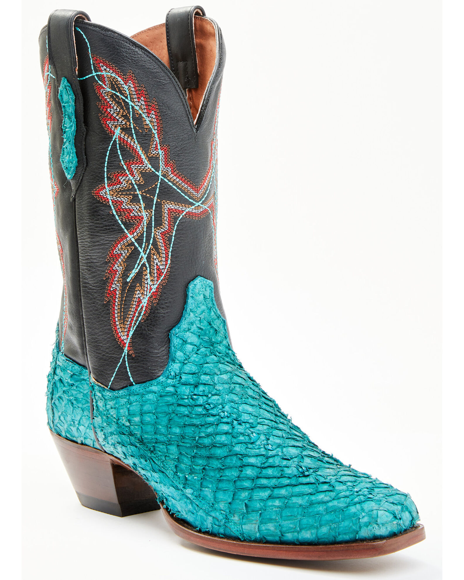 Dan Post Women s Exotic Seabass Skin Western Boots Square Toe