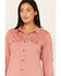 Image #2 - Ariat Women's Rebar Made Tough VentTEK DuraStretch Work Shirt, Red, hi-res