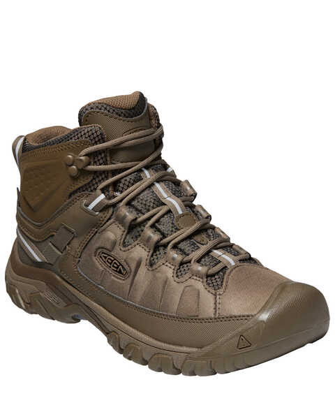 Keen Men's Targhee Waterproof Hiking Boots - Soft Toe, Brown, hi-res