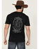 Image #1 - Smith & Wesson Men's Logo Short Sleeve Graphic T-Shirt, Black, hi-res