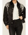 Image #3 - Miss Me Women's Winged Faux Leather Jacket, Black, hi-res