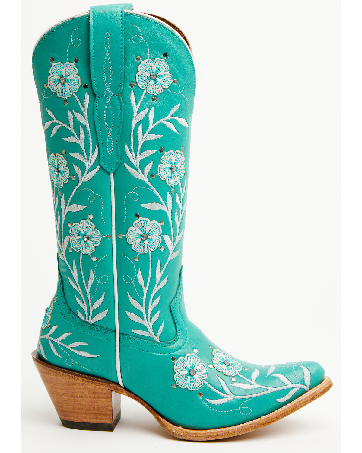 Image #2 - Ariat Women's Romance Floral Embroidered Tall Western Boots - Round Toe, Turquoise, hi-res