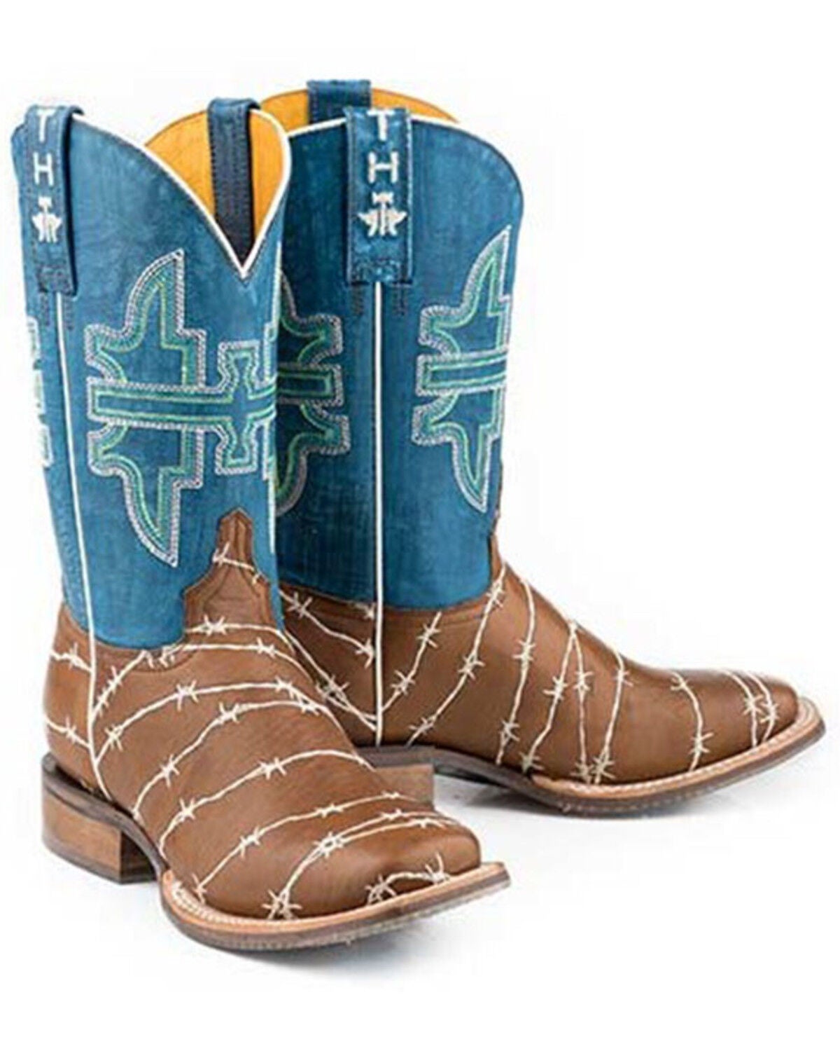 Image #1 - Tin Haul Women's Hands Off Western Boots - Broad Square Toe, , hi-res