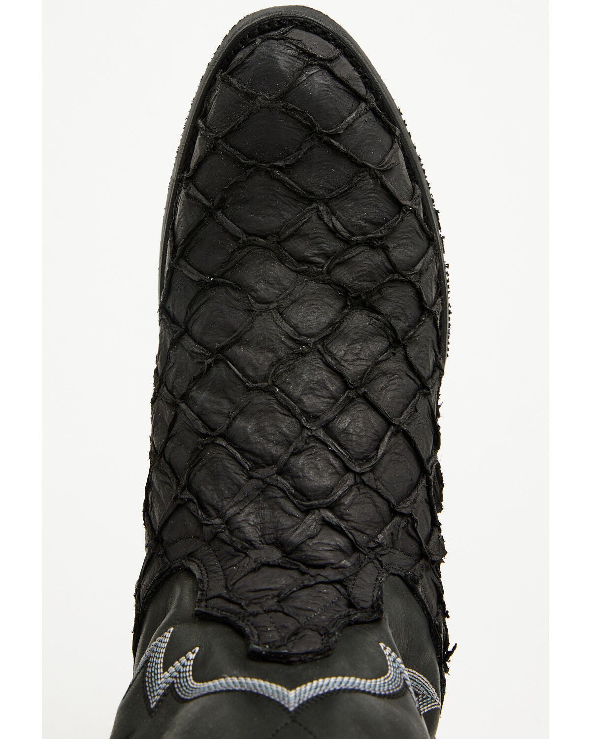 Image #6 - Dan Post Men's Exotic Pirarucu Western Boots - Round Toe, Black, hi-res