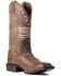 Image #1 - Ariat Women's Circuit Patriot Western Boots - Broad Square Toe, Brown, hi-res