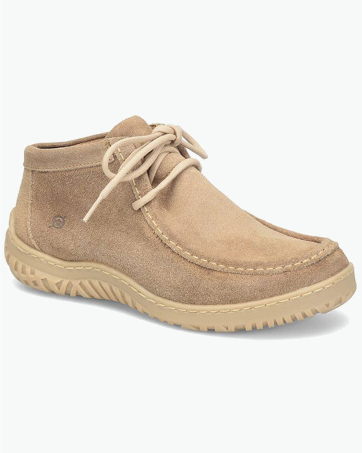 Image #1 - Born Women's Basin Suede Chukka Booties - Moc Toe, Cream, hi-res