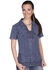 Image #1 - Scully Button Front Short Sleeve Top, Dark Blue, hi-res