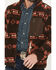 Image #3 - Cody James Men's Izard Southwestern Print Sherpa Zip Jacket, Brown, hi-res