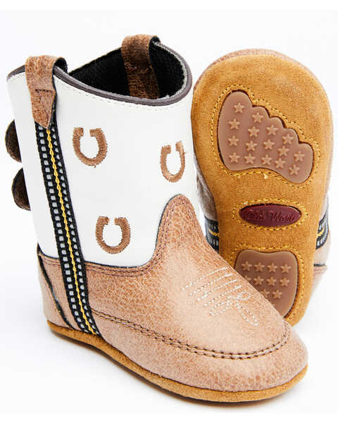 Cody James Infant Boys' Little Horseshoe Western Boots, Brown, hi-res