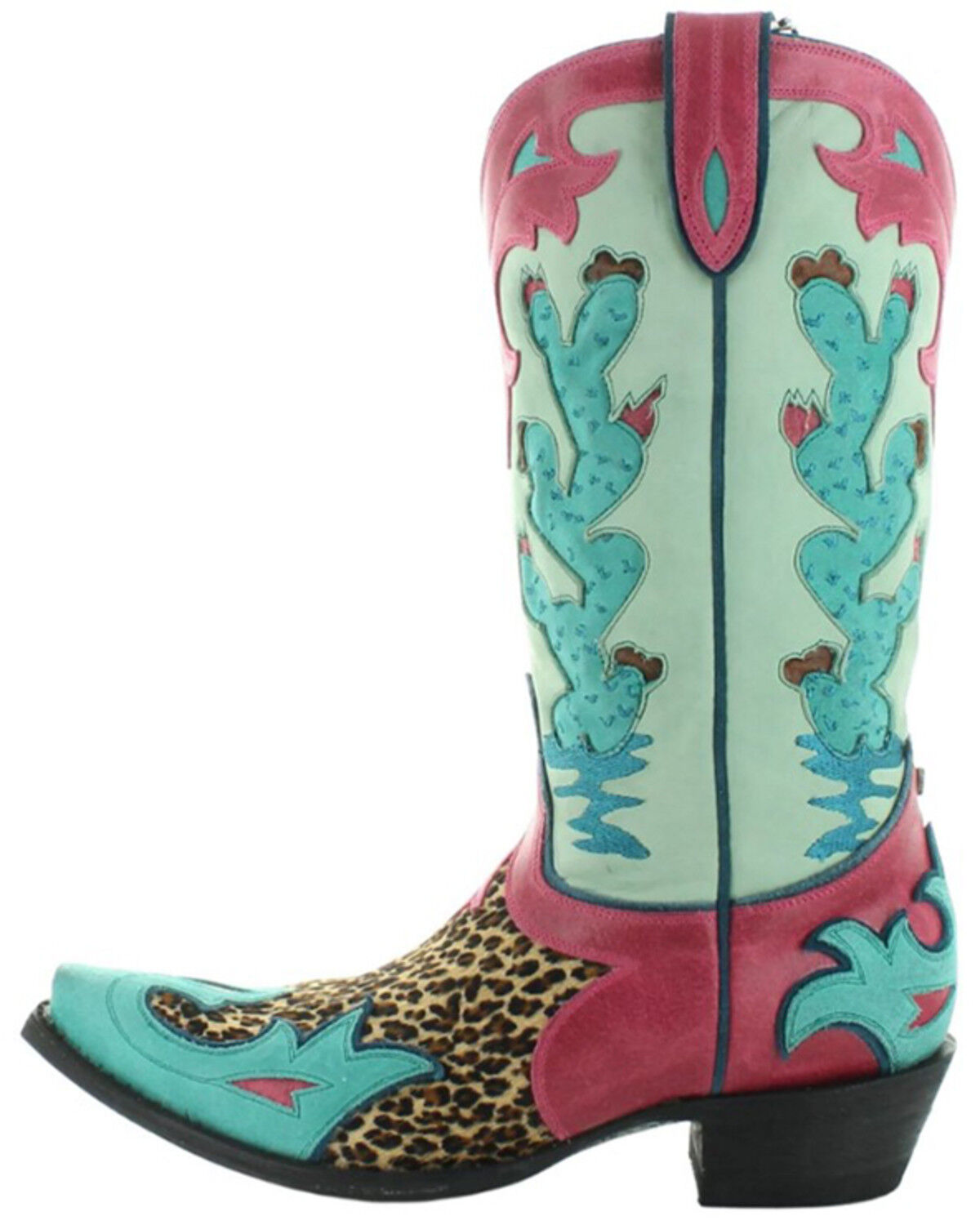 Image #3 - Double D Ranch Women's Desert Desperado Western Boots - Snip Toe, Green, hi-res