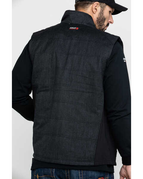 Image #2 - Ariat Men's FR Cloud 9 Insulated Work Vest , Black, hi-res
