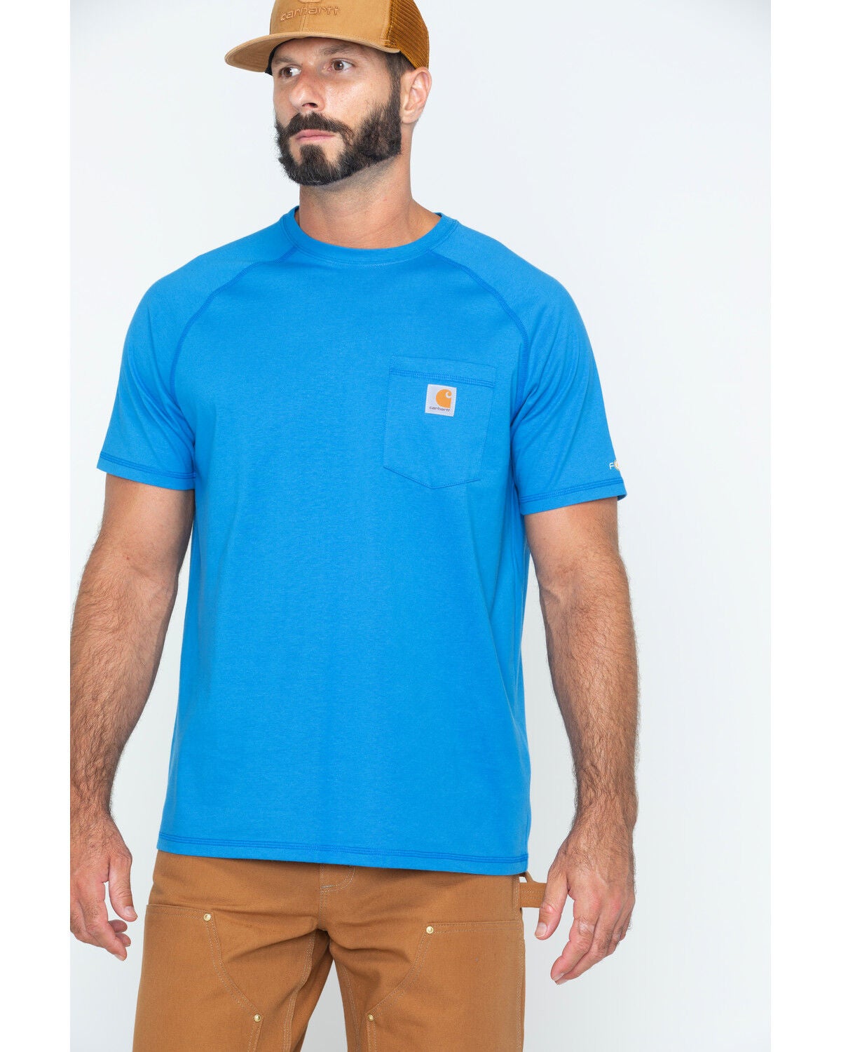 light blue carhartt t shirt