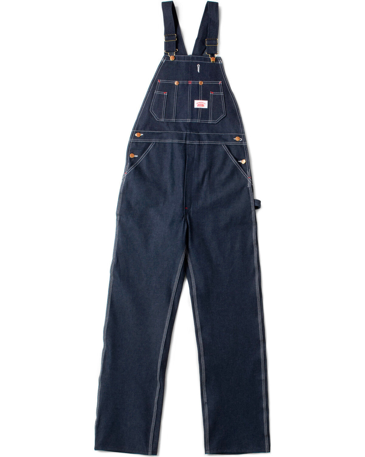 Image #1 - Round House Men's Classic Overalls, Blue, hi-res