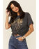 American Highway Women's Don't Trend On Me Graphic Tee , Charcoal, hi-res
