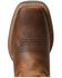 Image #4 - Ariat Boys' Boot Barn Exclusive Orguillo Mexicano II Distressed Western Boot - Broad Square Toe , Brown, hi-res