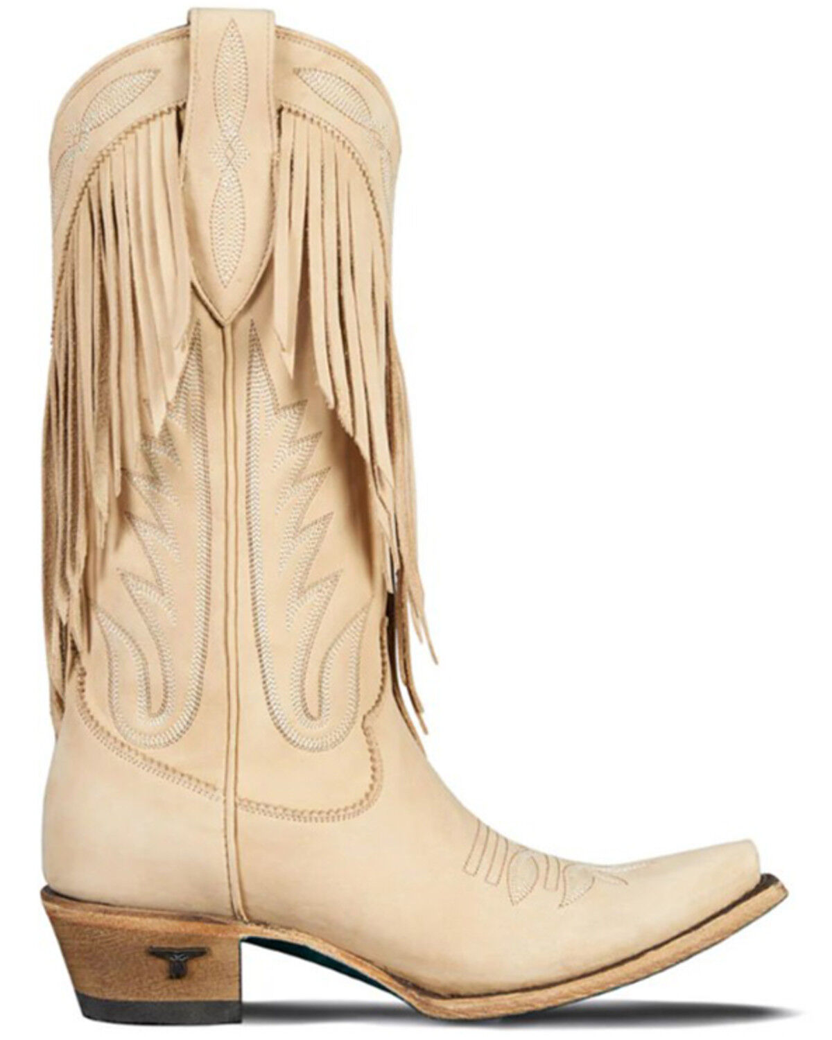 Image #2 - Lane Women's Senita Falls Western Boots - Snip Toe, Ivory, hi-res