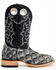 Image #2 - Cody James Men's Exotic Pirarucu Western Boots - Broad Square Toe , Black, hi-res