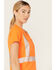 Image #2 - Ariat Women's Rebar Hi-Vis ANSI Short Sleeve T-Shirt, Bright Orange, hi-res