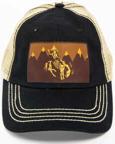 Cody James Men's Skeleton Cowboy Trucker Hat, Black, hi-res