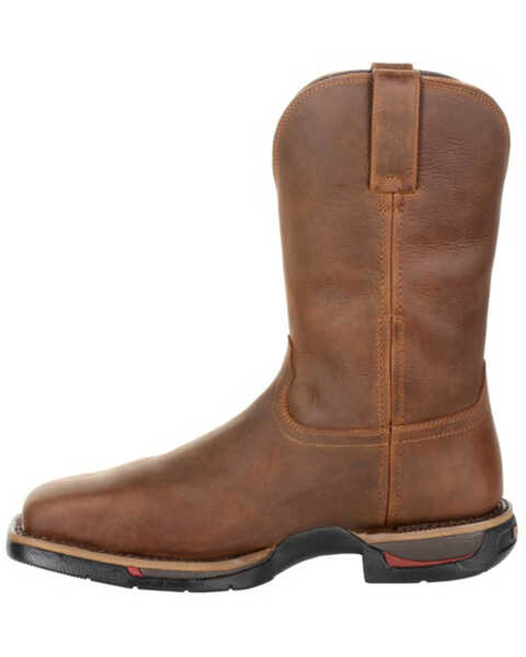 Rocky Men's Long Range Waterproof Western Work Boots - Steel Toe, Brown, hi-res