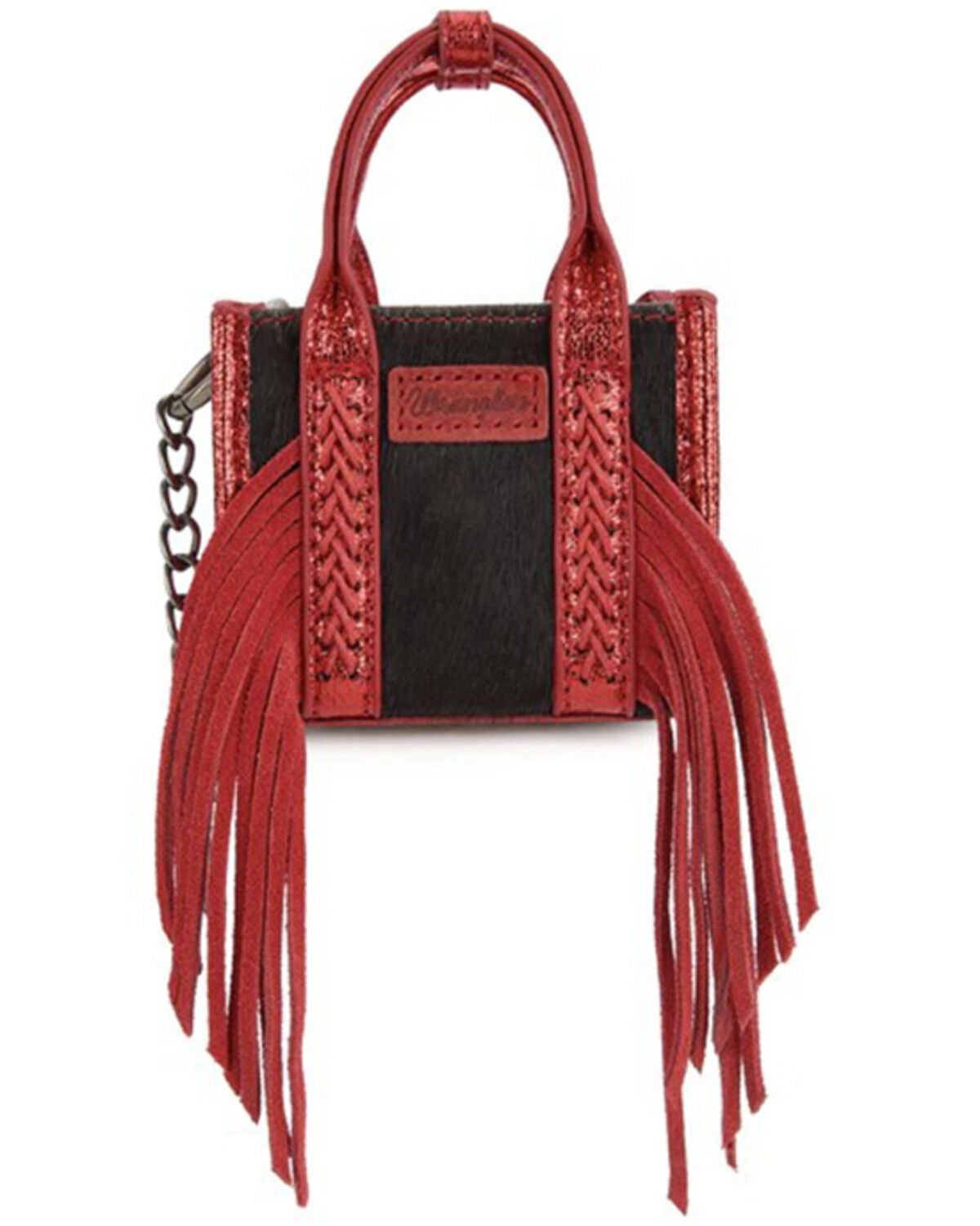 Image #2 - Wrangler Cowhide Mini Handbag Charm, Red, hi-res