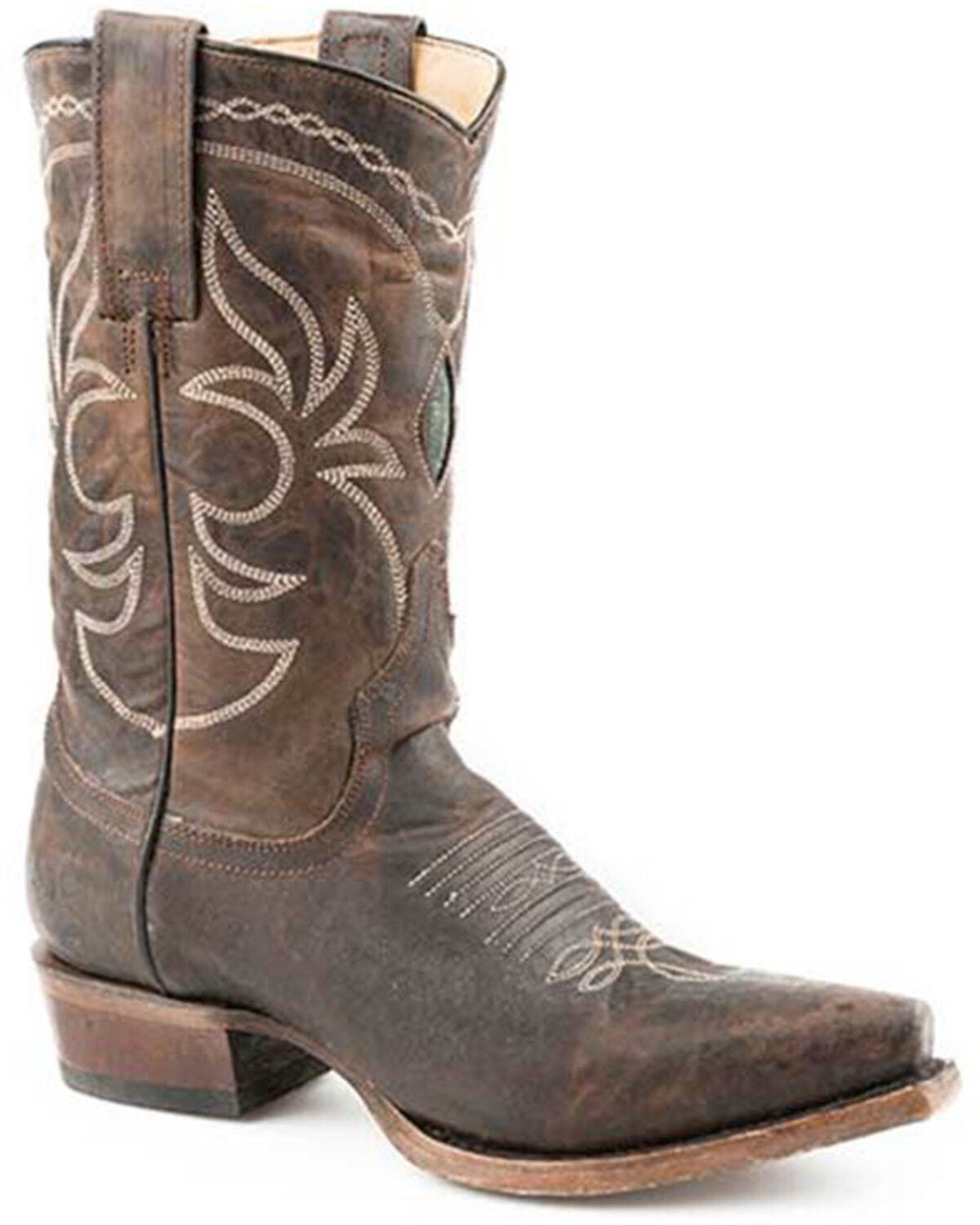 Stetson Women's Iris Western Boots - Snip Toe, Brown, hi-res