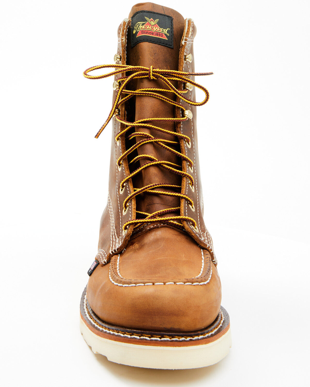 Image #4 - Thorogood Men's 8" American Heritage MAXWear Wedge Sole Work Boots - Soft Toe, Brown, hi-res