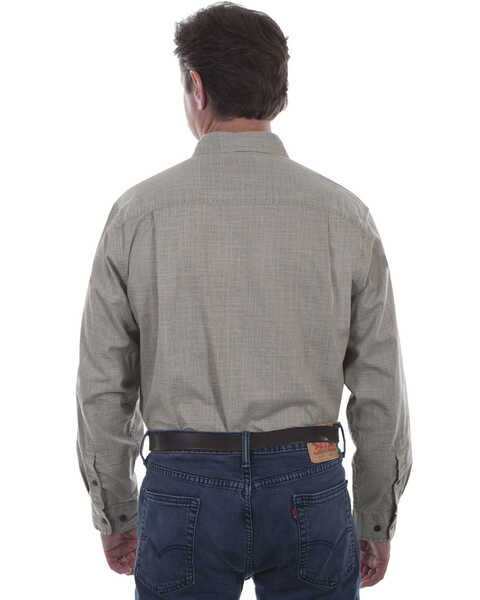 Scully Men's Vintage Slub Long Sleeve Shirt, Brown, hi-res