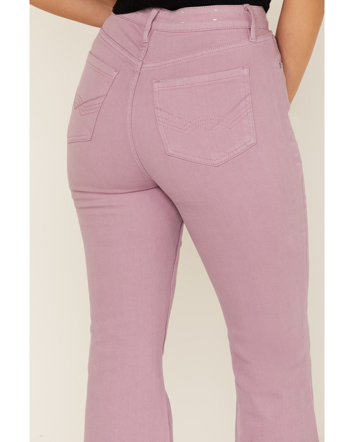 Image #4 - Idyllwind Women's Dusty High Rise Flare Jeans, Mauve, hi-res