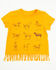 Image #1 - Shyanne Toddler Girls' Horse Breeds Fringe Short Sleeve Graphic Tee, Gold, hi-res